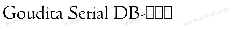 Goudita Serial DB字体转换
